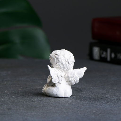 Фигурка гипс Ангелок, перламутровая, 5?5.5?4 см