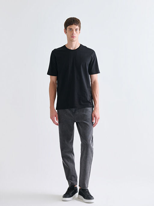 Bisiklet Yaka K?sa Kollu Merserize Erkek Ti??rt