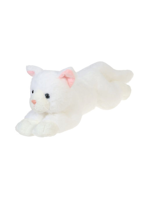 Мягкая игрушка "Ленивый котик" цвет белый, 49 см