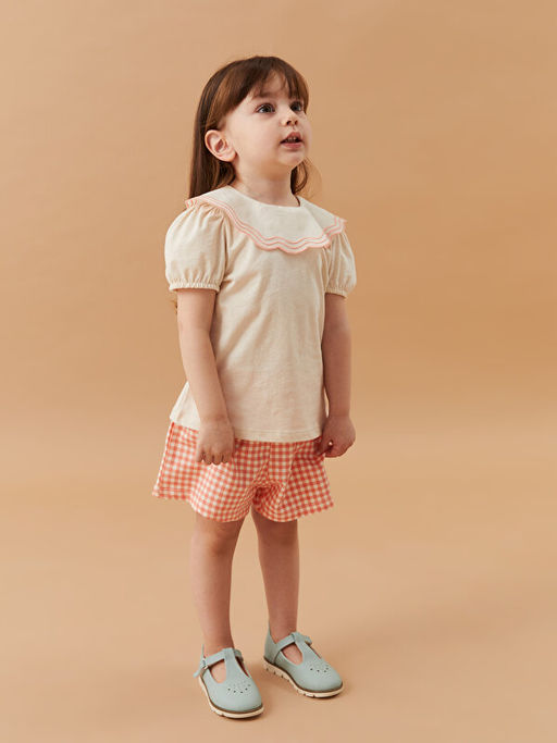 Bisiklet Yaka K?sa Kollu K?z Bebek Ti??rt - Waikiki фото 3