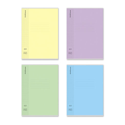 Тетрадь B5 60л. ErichKrause "CoverPro. Fizzy" клетка (63412) пластиковая обложка