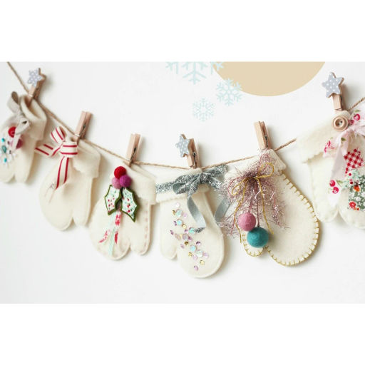 Цена за 6 шт. Набор для оформления "Натуральные прищепки" (10 прищепок 4,5 см, веревка 2м)