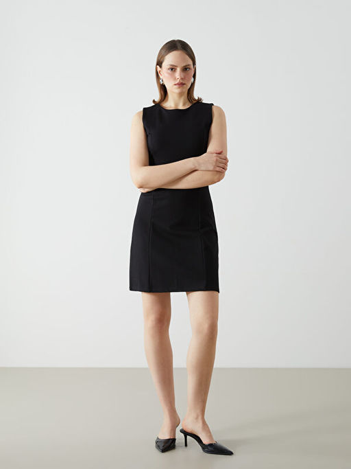 Bisiklet Yaka Elbise