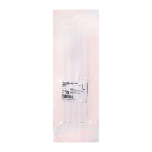 Набор кистей для рисования, нейлон, 5 штук, круглые, плоские, международный размер