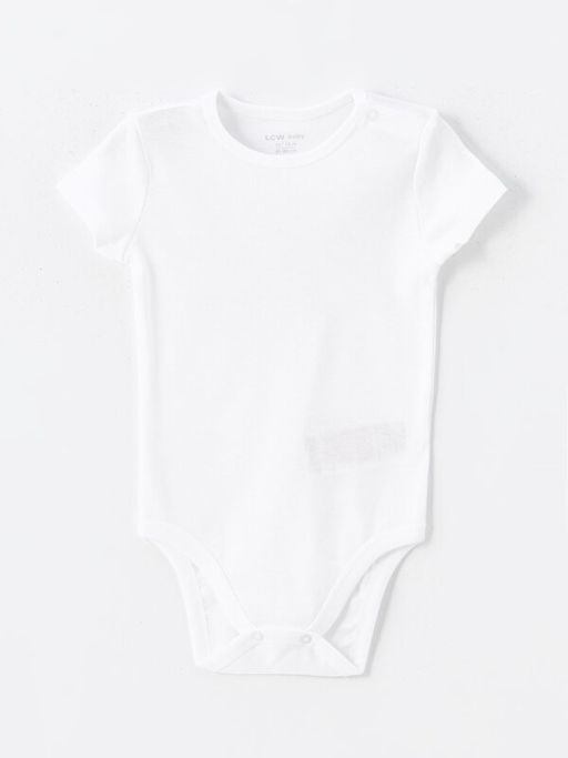 Bisiklet Yaka Basic K?z Bebek ??t??tl? Bodysuit 2li