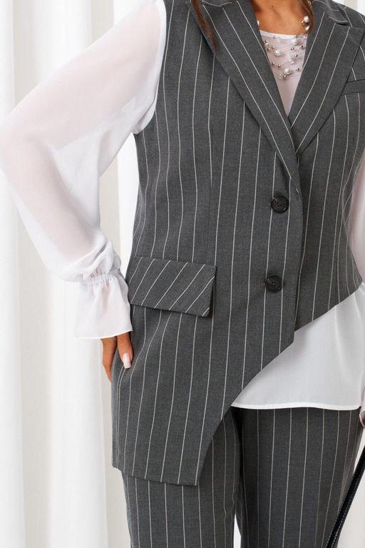 Костюм Beautiful Free 6422 полоска серая