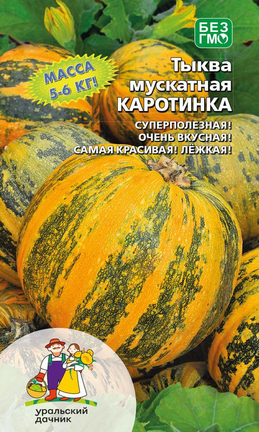 Тыква мускатная КАРОТИНКА Суперполезная! Очень вкусная! Самая красивая, лёжкая!