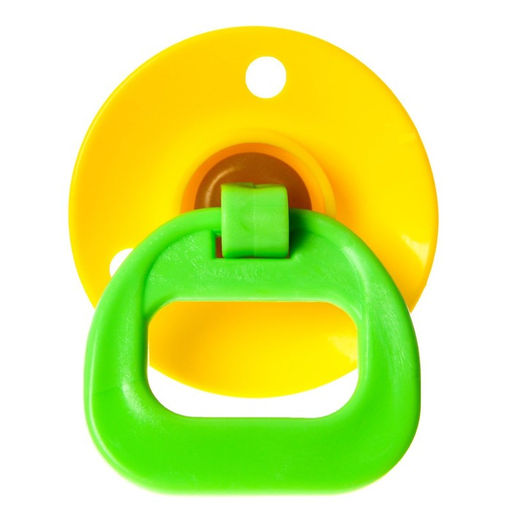 Соска - пустышка ортодонтическая, латекс, +0мес., цвет МИКС - Крошка я фото 2