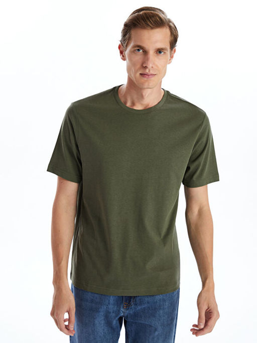 Bisiklet Yaka Penye Erkek Ti??rt