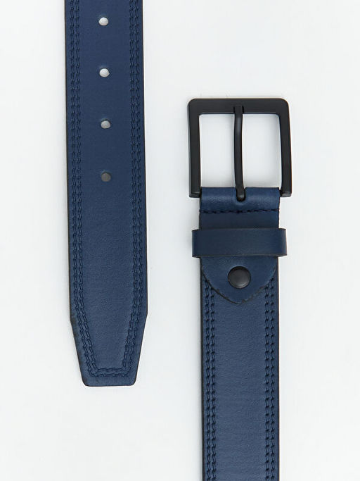 Deri G?r?n?ml? Erkek Kemer