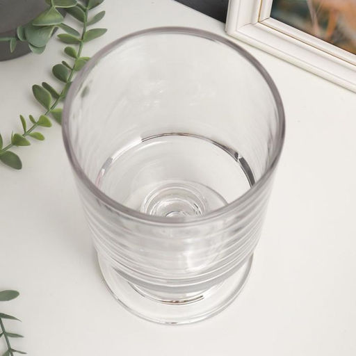 Стеклянный подсвечник на 1 свечу «Бокал на короткой ножке», прозрачный