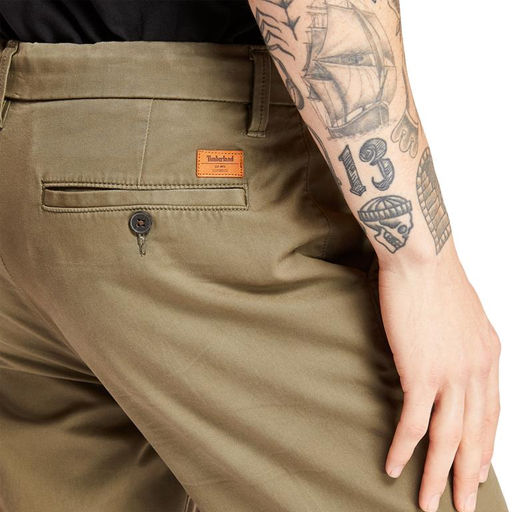 Брюки Timberland Chino Pant Twill Squam Lake Stretch Straight зеленые  фото 5