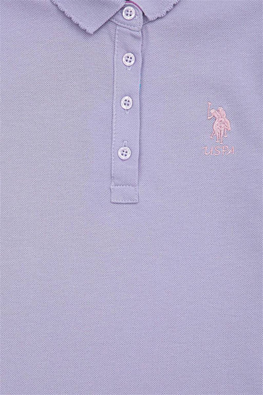 Сиреневая футболка для девочки Basic - U.s. polo assn фото 6