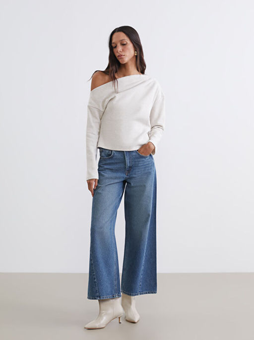 Kay?k Yaka B?zg?l? Bluz