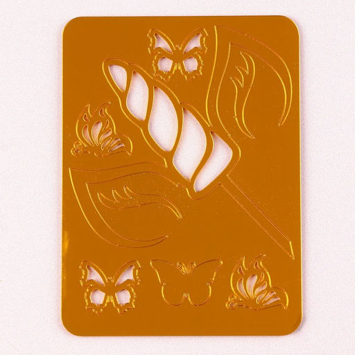 Украшение для торта Единорог, с бабочками, цвет золото - Страна карнавалия фото 5