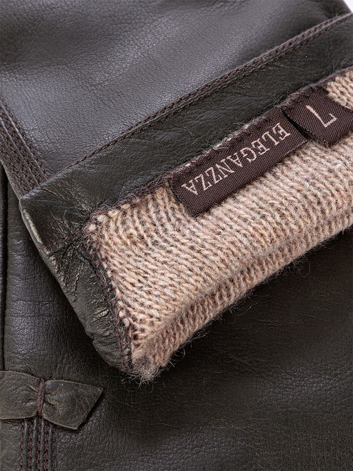 Перчатки женские ш+каш. F-IS0086 d.olive - Eleganzza фото 6