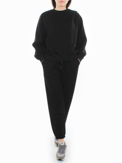 3404/3405 BLACK Костюм спортивный женский (95% хлопок, 5% эластан)