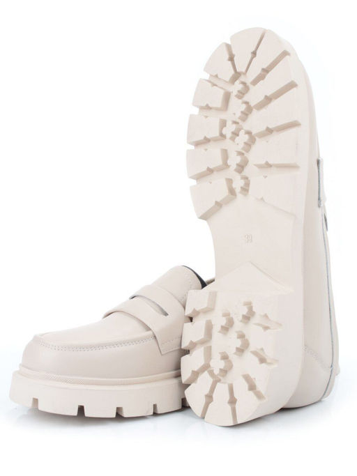 03-5920-2 BEIGE Лоферы женские (натуральная кожа) - Фабричный китай фото 14