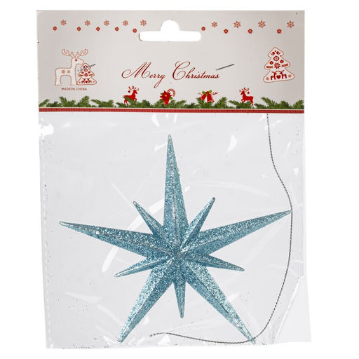 Украшение новогоднее "Звезда", L12 W1 H11,5 см