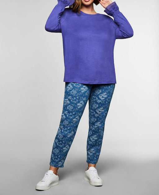 Блузка, фиолетовая - Sheego фото 3