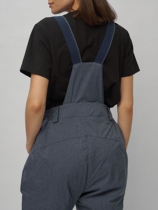 Горнолыжный костюм женский большого размера синего цвета 02282-1S - Chunmai фото 35