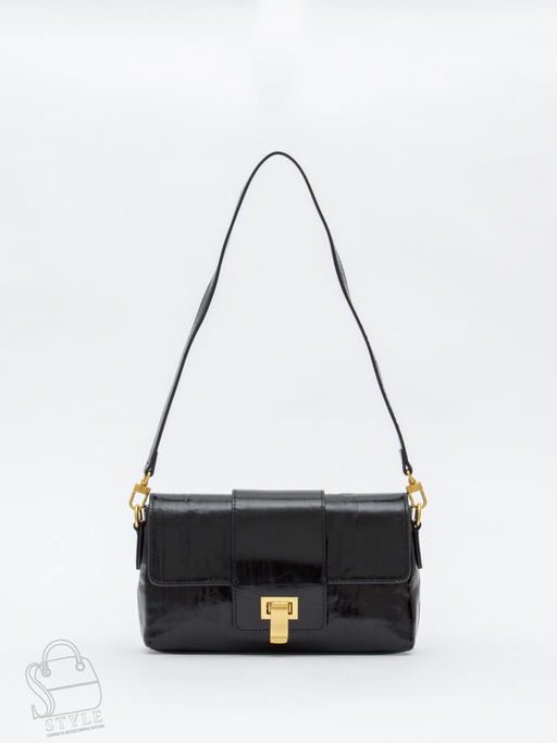 Сумка женская кожаная 6052L black Polina&Eiterou в Новосибирске