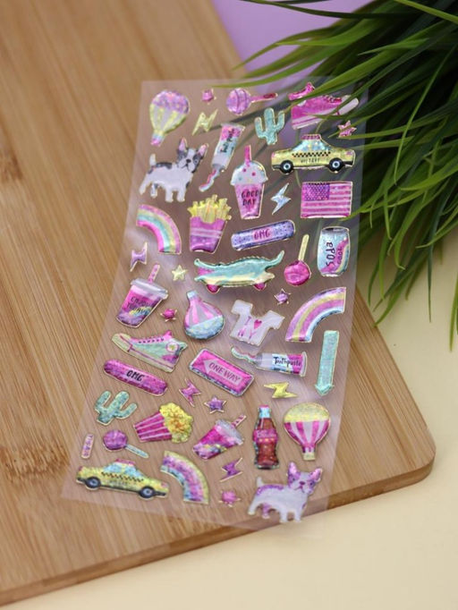 Наклейки объемные "Shiny dog" (20,5*9 см)