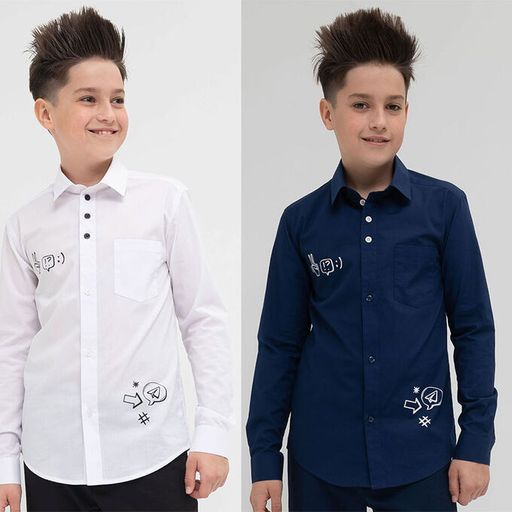 PELICAN, сорочка верхняя для мальчиков, Белый