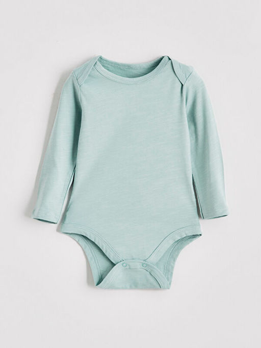 Bask?l? Erkek Bebek ??t??tl? Bodysuit 3l?