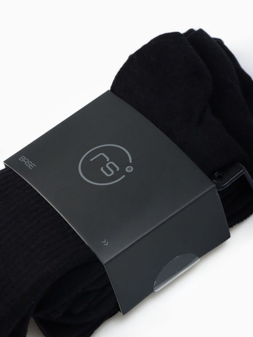 Носки мужские спортивные хлопковые, набор 3 пары Resport, размер 46-47, чёрные