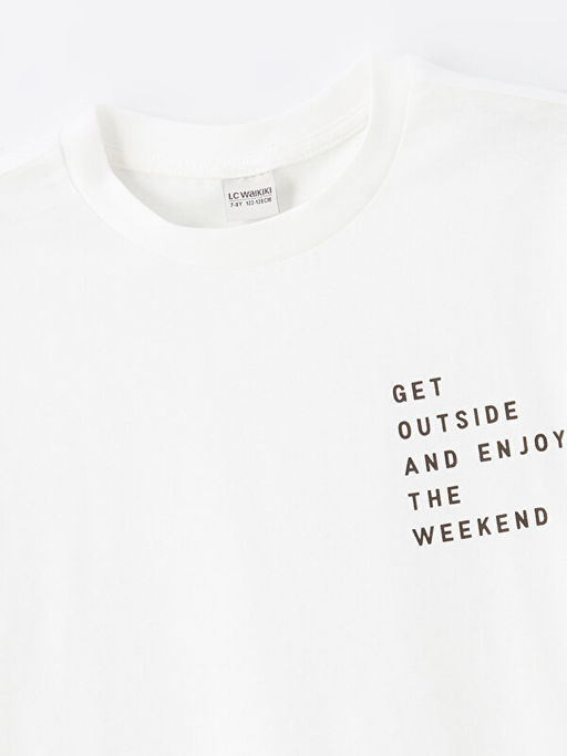 Oversize Bisiklet Yaka Erkek ?ocuk Ti??rt