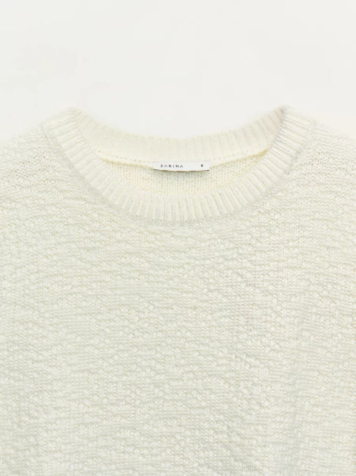 Джемпер металлик с коротким рукавом / Zarina  фото 3