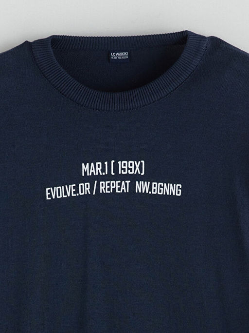 Bisiklet Yaka Erkek ?ocuk Triko Kazak