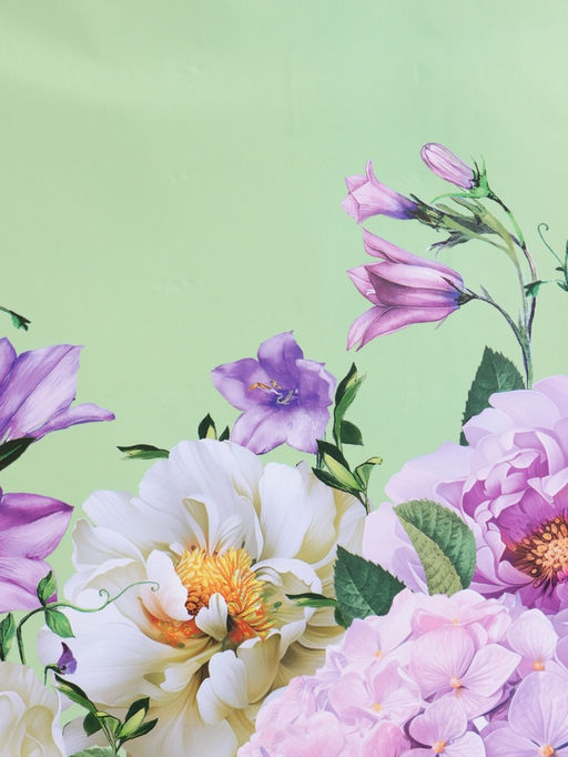 Пакет подарочный ламинированный «Цветы», 26×12×32 см