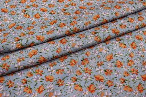 Штапель Воздушная легкость цв.серый, ш.1.45м, вискоза-100%, 100гр/м.кв - Купава фото 5