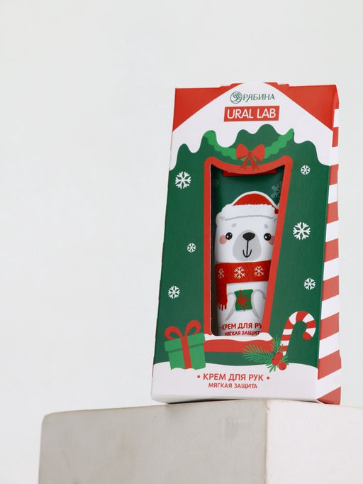 Крем для рук новогодний 30 мл, аромат сахарный леденец, URAL LAB