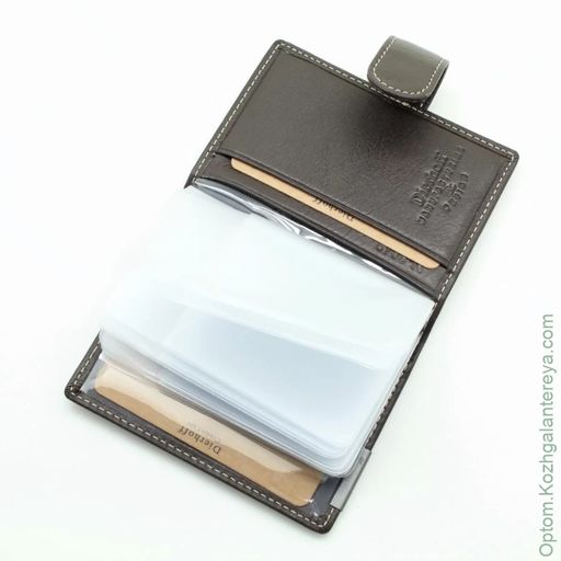 Мужская кожаная визитница Dierhoff Д 8049-010 - Sergio valentini фото 3