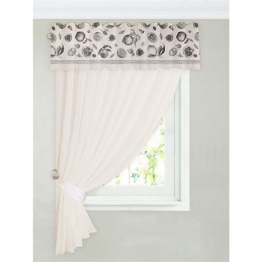 Тюль с подхватом и ламбрекеном Healthy life 250х200см, 100% п/э, вуаль - Этель фото 7