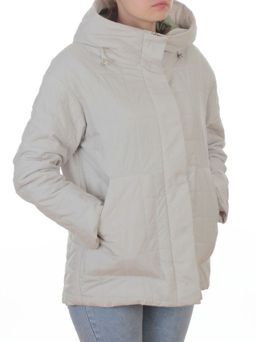 9607 MILK Куртка стеганная демисезонная женская (100 гр. холлофайбер)
