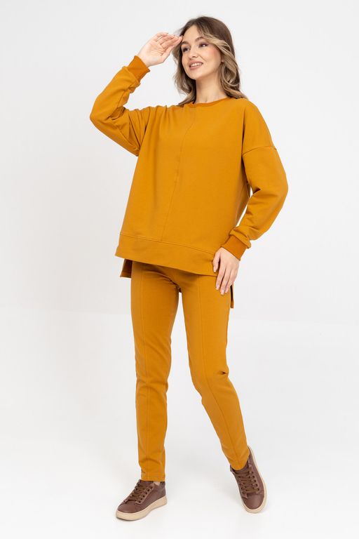 Брюки женские 403L3-32 горчица - Solo mio фото 2