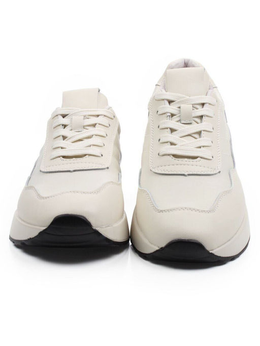 03-YH257-2 LT. BEIGE Кроссовки женские (натуральная кожа, текстиль)