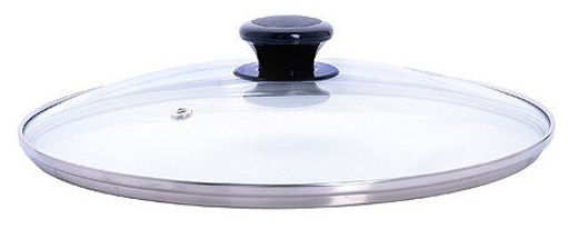 7026 Крышка 26см чер/ручка мет/ободок РОССИЯ (х20)