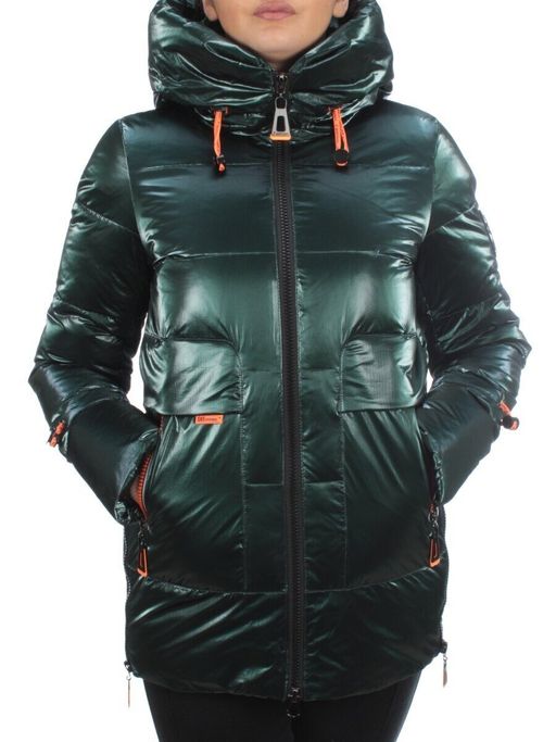8018 DK. GREEN Пальто женское зимнее JARIUS (200 гр. холлофайбера) - Fashion фото 2