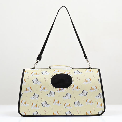 Сумка-переноска каркасная Щенки, размер M, 45 х 21 х 27 см - Пижон фото 2