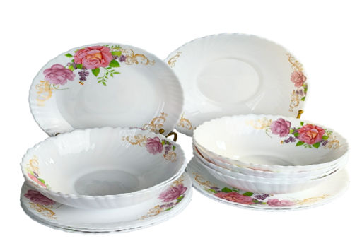 Набор столовый JEWEL 13 предметов Скарлет 7000 (стеклокерамика)