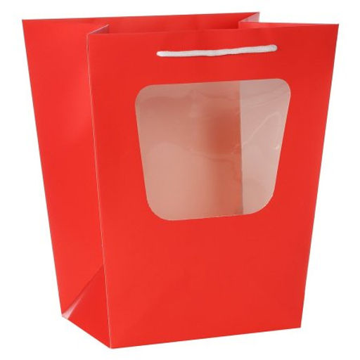 Коробка складная 30х24х35 см для цветов с окном / LH527-5 /уп 10/200/ - Галеонтрейд фото 3