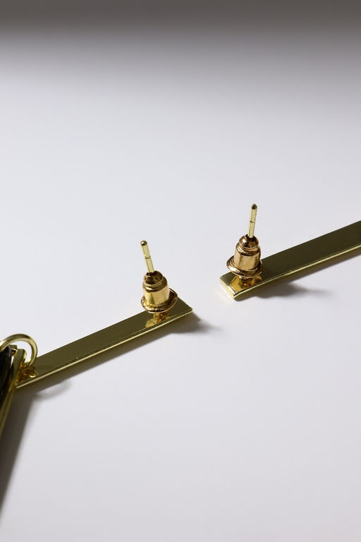 Серьги ассорти «Иллюзия», цвет чёрный в золоте