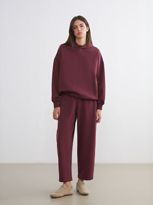 Oversize Kad?n Kal?n Hoodie