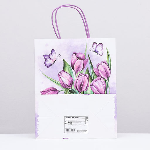 Цена за 2 шт. Пакет крафтовый Хорошего настроения, 25?22?11 см