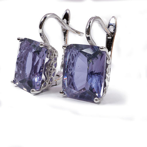 Комплект ювелирной бижутерии German Silver кольцо и серьги с Аметрином - Сандаловый дом фото 2